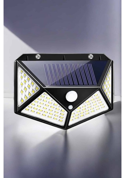 Teknorod Güneş Enerjili Bahçe Aydınlatma Lambası Solar 100 LED Lamba