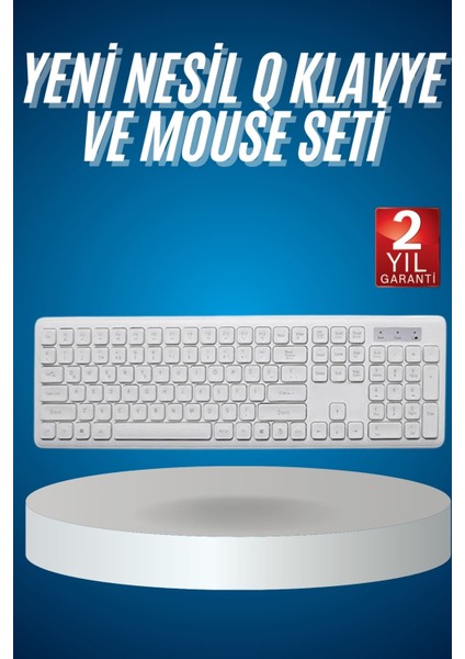 2.4 Ghz Wireless Kablosuz Klavye Mouse Seti Tv Pc Uyumlu