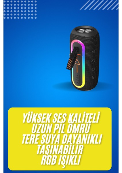 Bluetooth Hoparlör USB Şarjlı Uzun Pil Ömrü Android ve Ios Uyumlu Renkli