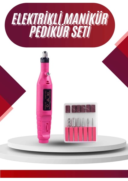 Elektrikli Profesyonel Manikür Pedikür Seti