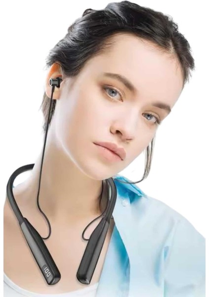 Boyun Askılı 100 Saat Kablosuz Kulaklık Göstergeli Bluetooth Kulaklık fırsatları