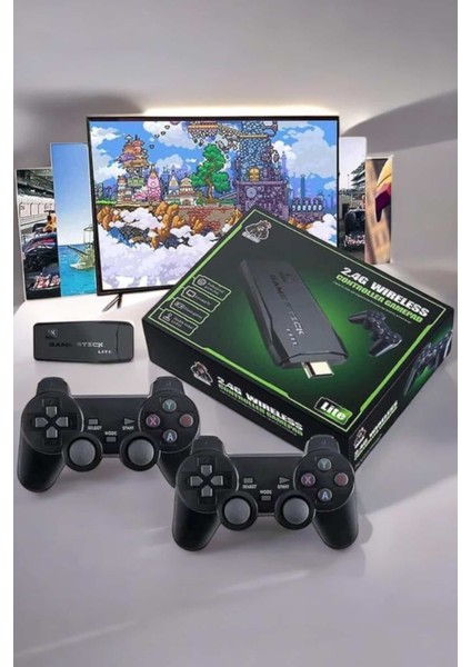 Teknorod Game Stick 2000 Oyunlu 2.4g Kablosuz Çift Kol Yüksek Hassasiyetli Wireless
