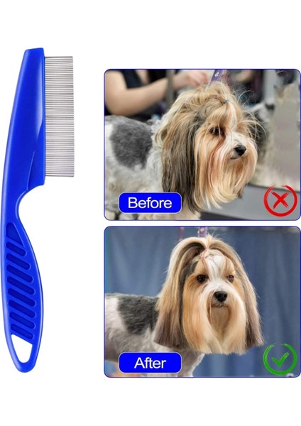 4'lü Bit Evcil Hayvan Tarak Seti Kedi Köpek Bit Tarak Seti Pire Tarağı
