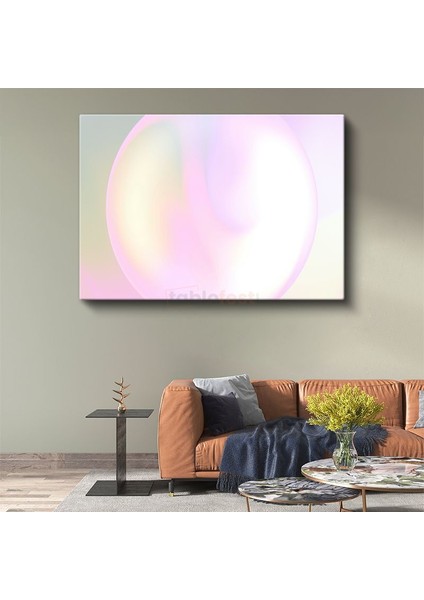 Pastel Küre - Yumuşak Geçişli Minimalist Kanvas Tablo