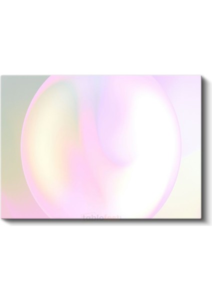 Pastel Küre - Yumuşak Geçişli Minimalist Kanvas Tablo fiyatları