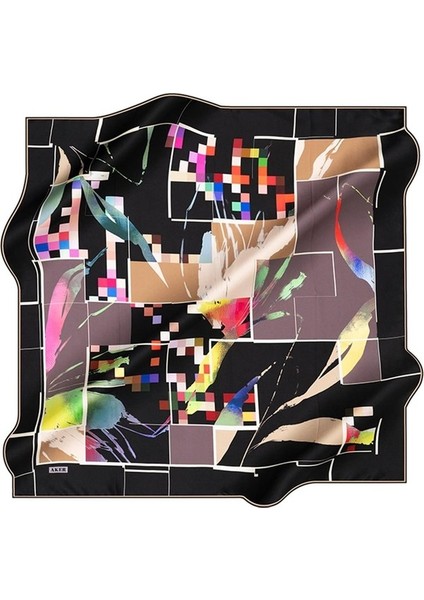 %100 Ipek Krep Saten Eşarp - Ilkbahar - Yaz - 8983701-311