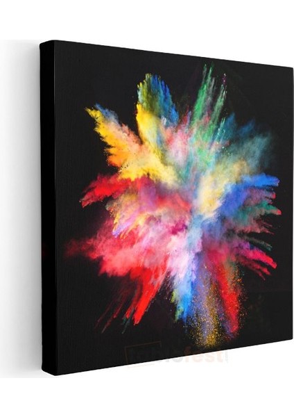 Renkli Galaksi - Dinamik Patlama Efekti Kanvas Tablo modelleri