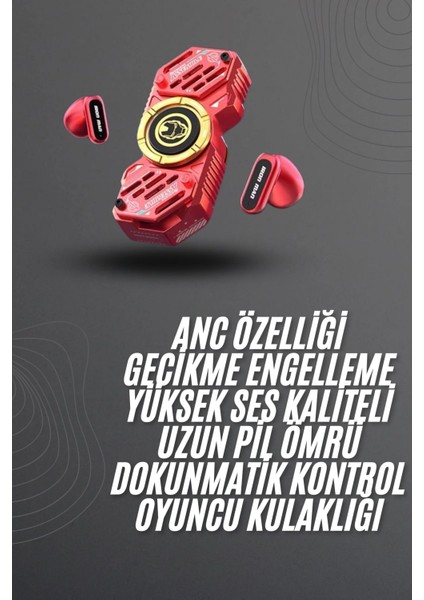 Çocuklara Özel Çarklı Kablosuz Bluetooth Kulaklık Anc Özellikli