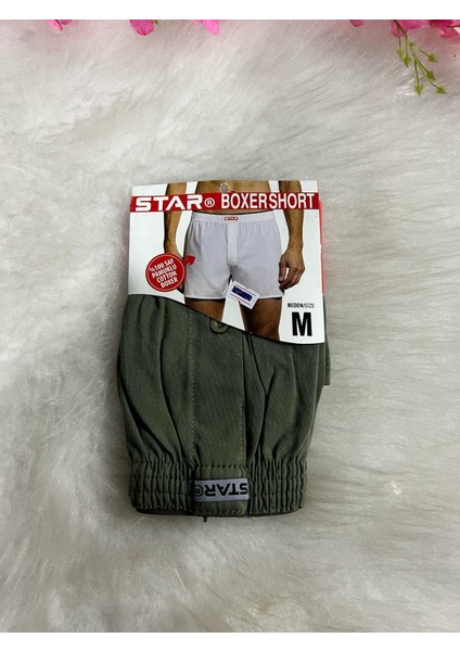 Pamuk Erkek Boxer 403 Haki