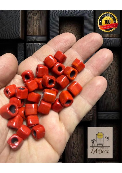 15 Adet El Yapımı Kare Cam Boncuk - Kolye Ucu , Halhal Ucu - ( 1cm x 1cm Kare )
