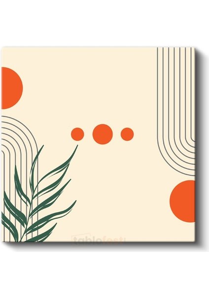 Minimalist Botanik - Modern Geometrik Çizgi Sanatı Kanvas Tablo fiyatları