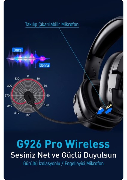 G926 Pro Wireless Oyuncu Kulaklığı indirimleri