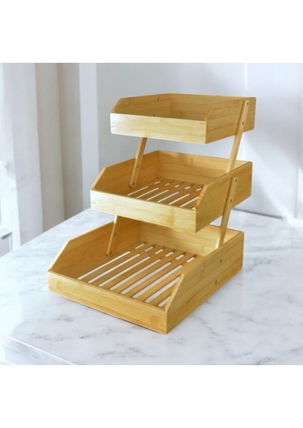 Bambu 3 Katlı Meyvelik - Bambu Katlı Sunumluk fırsatları