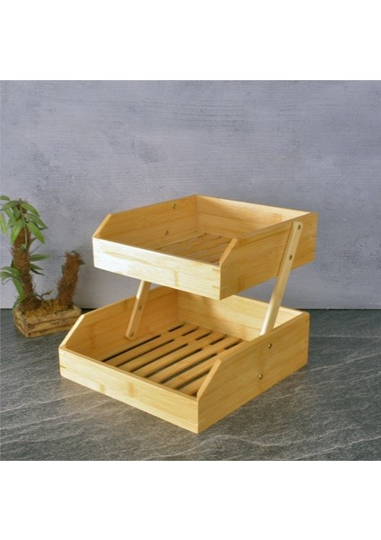 Bambu 2 Katlı Meyvelik - Bambu Katlı Sunumluk modelleri