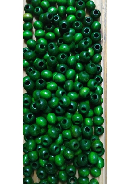 Ahşap Boncuk 10 mm 100 gr ( Ort ± 250 - 300 Adet) Yeşil fiyatları