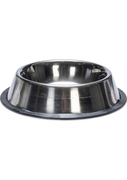 Köpek Mama Su Kabı, Paslanmaz Çelik, Kaymaz, 16,5cm, 450ml