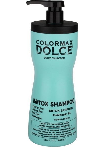 New Series B&tox Kompleks Provitamin B5 Vegan Şampuan 1000 ml 1 Adet