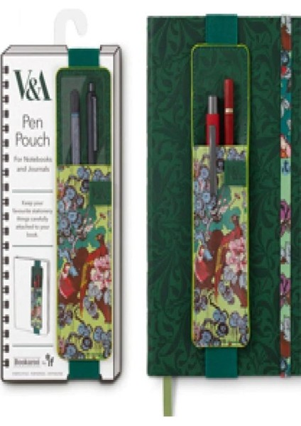Bookaroo Defter Üstü Kalemlik Yeşil Çiçek