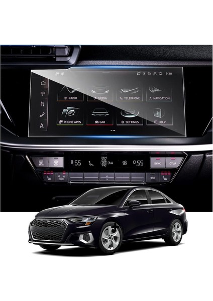 Audi A3 2021-2024 Model 10.1 Inç Multimedya Navigasyon Uyumlu 9h Nano Ekran Koruyucu