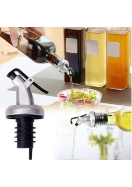 Sızdırmaz Kapaklı Şişe Ucu, Yağdanlık Ucu, Pratik ve Güvenli Kullanım, 100-249 ml