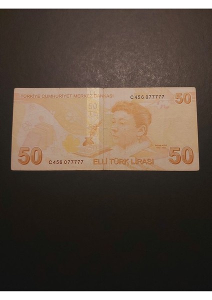 39963680EB081B5E3A 50TL Güzel Numara Çt Tc Kağıt Para