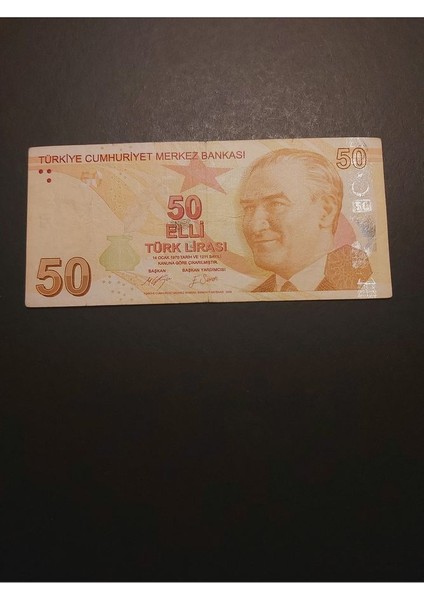 39963680EB081B5E3A 50TL Güzel Numara Çt Tc Kağıt Para fiyatları