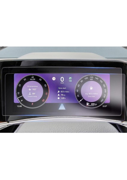 Skoda Kodiaq 2024 Model 10.25 Inç Direksiyon Arkası Gösterge Uyumlu 9h Nano Ekran Koruyucu