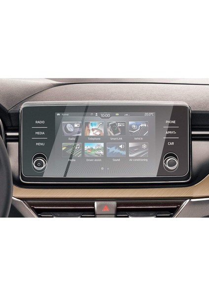 Skoda Kamiq Iki Tuşlu Multimedya Uyumlu 9h Nano Ekran Koruyucu 2024