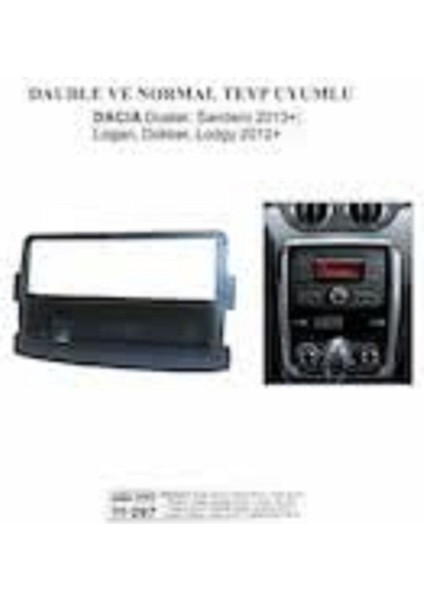 Renult Symbol Dacıa Duster Stebway Normal Teyp Çerçevesi Cepli modelleri