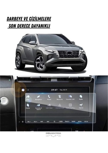 Hyundai Tucson 2021 10.25 Inç Navigasyon ve Multimedya Uyumlu Nano Ekran Koruyucu fiyatları
