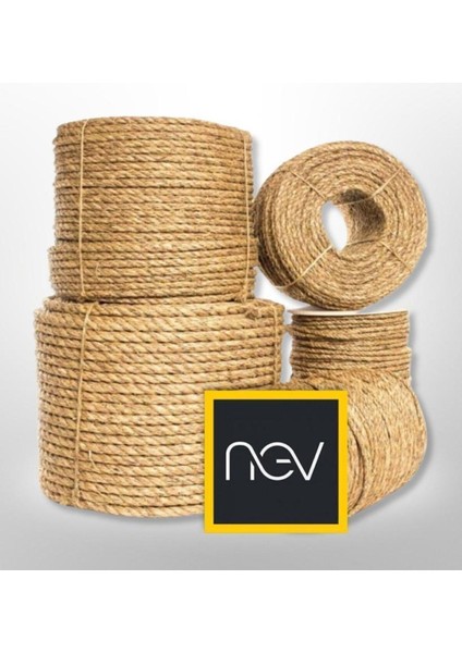 3 mm 15 Metre ( Jüt Halat Kendir Doğal Ip )