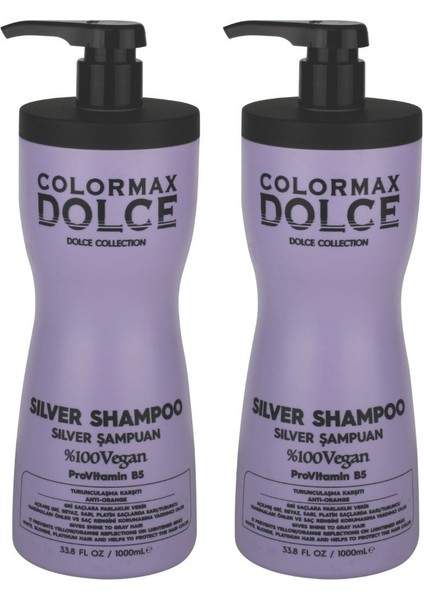 New Series Silver Turunculaşma Karşı Tı Provitamin B5 Vegan Şampuan 1000 ml 2 Adet