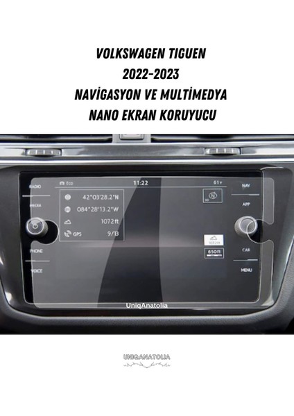 Volkswagen Tiguan 8 Inç Navigasyon Nano Ekran Koruyucu