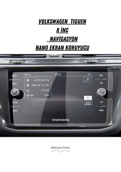 Volkswagen Tiguan 8 Inç Navigasyon Nano Ekran Koruyucu fiyatları