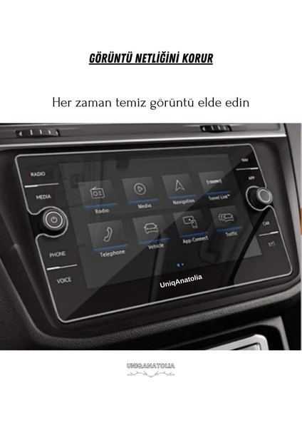 Volkswagen Tiguan 8 Inç Navigasyon Nano Ekran Koruyucu modelleri