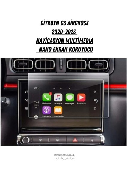 Citroen C3 Aircross Navigasyon Multimedia 9h Nano Ekran Koruyucu