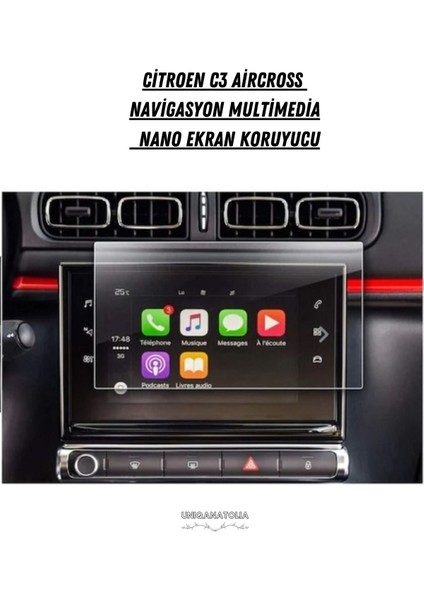 Citroen C3 Aircross Navigasyon Multimedia 9h Nano Ekran Koruyucu fiyatları