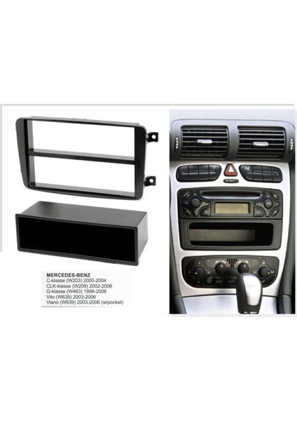 Mercedes Vito Teyp Çerçevesi Normal Teyp Hemde Double Teypler Için Uyumludur. fiyatları