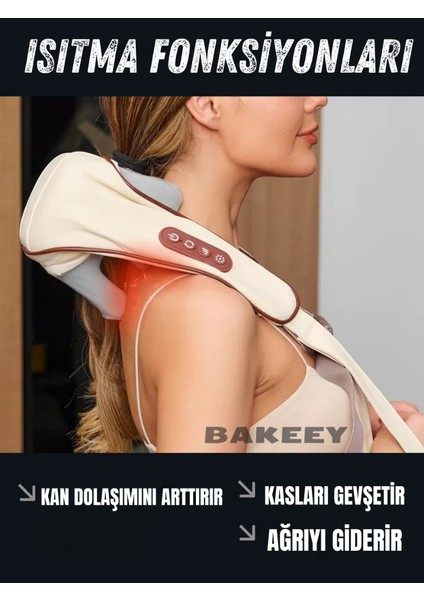 Isıtmalı Boyun ve Vücut Masaj Aleti – Çok Kademeli, Derin Doku Masaj Cihazı fırsatları