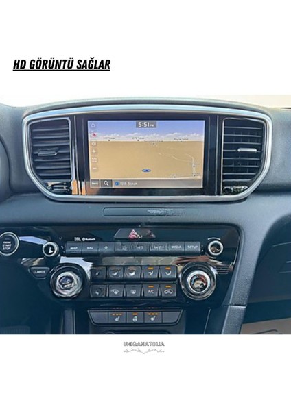 Kia Sportage 2020 2021 2022 Uyumlu 8 Inç Navigasyon ve Multimedya Nano Ekran Koruyucu fırsatları