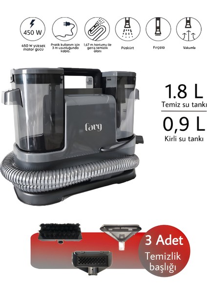 Max Clean EPA-1509 Halı ve Koltuk Yıkama Makinesi