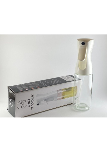 Beyaz Sprey Yağdanlık, şık ve pratik kullanım, 200 ml, 2'li set