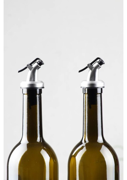 Yeşil Damlatmaz Ahşap Standlı 750 ml Yağlık ve Sirkelik, Gri, 2 Parça modelleri