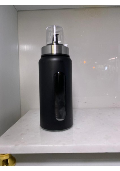 Şık Siyah Cam Yağlık ve Sirkelik 250 ml, mutfağınıza zarif dokunuş