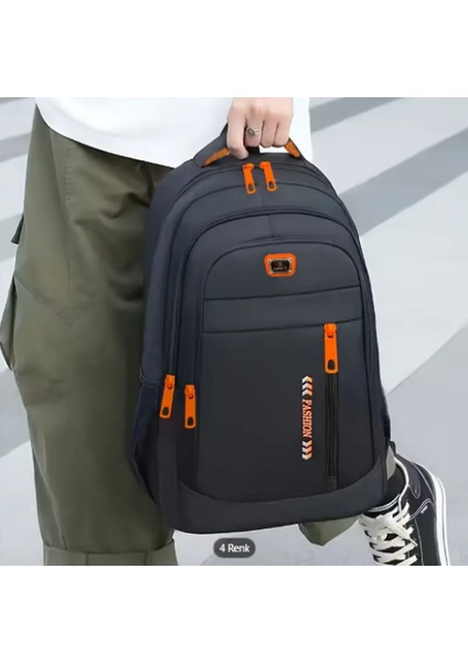 Erkek Siyah Turuncu Outdoor Sırt Çantası modelleri