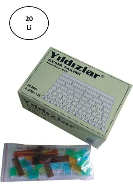 Yıldızlar Kesir Takımı 20'li