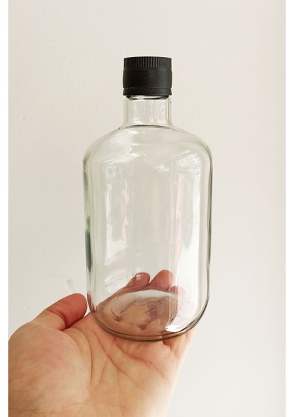 750 ml Siyah Kapaklı Şeffaf Yağ Şişesi, 16'lı Paket, Sızdırmaz, Dayanıklı ve Pratik kullanım modelleri