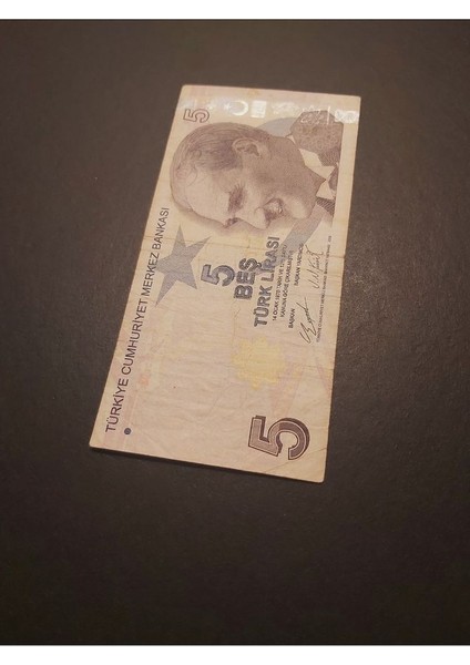 39963680EAD4D4EC57 5tl Temiz+ Tc Kağıt Para