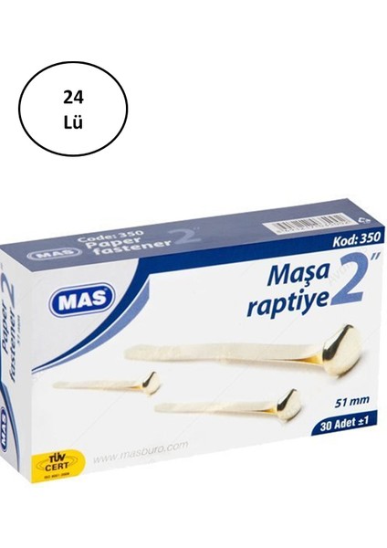 Mas Maşa Raptiye 51 mm No:13 24'lü