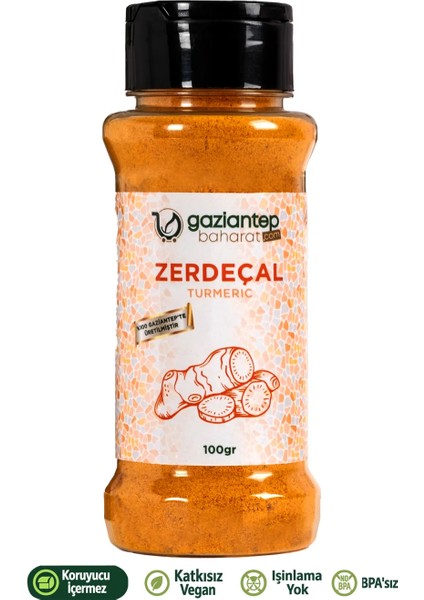 Zerdeçal 100 gr Öğütülmüş - Doğal ve Taze Baharat